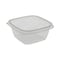 Pactiv Recycled PET Square Base Salad Container, 5x5x1.75, 16oz, Clear, PK504 SAC0516 - alternate 1